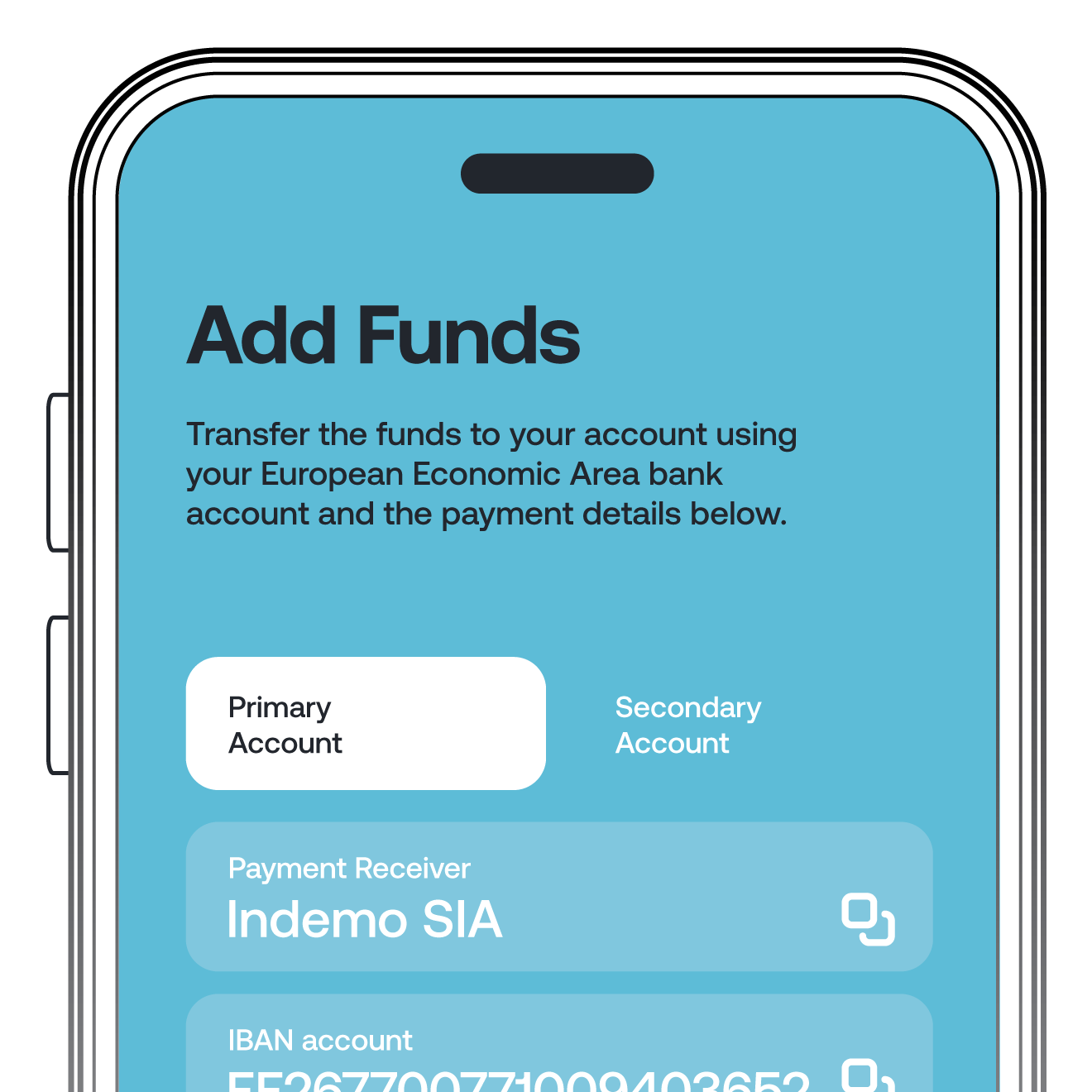 Deposit funds